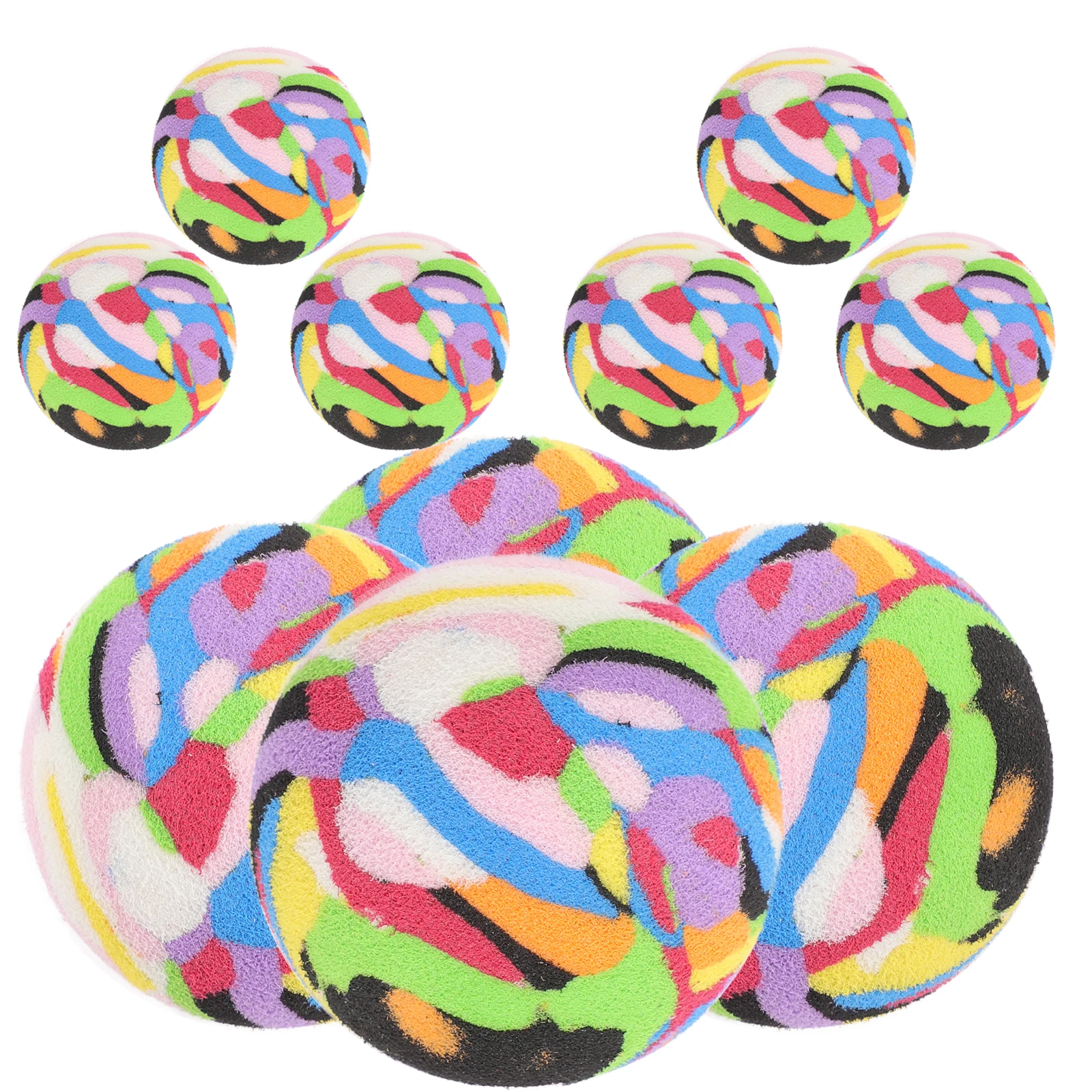 

10pcs Golf Balls Practice Swing Daily Use Colored Soft EVA Reusable Training Kids Pool Stick Wear Resistant Replaceable