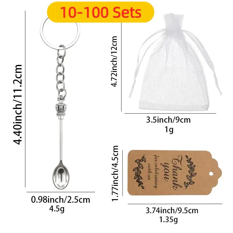 10-100Sets Creative Mini Crowns Spoon Necklace Vintage Mini Teaspoon Pendant Necklaces Jewelry Necklace Gifts