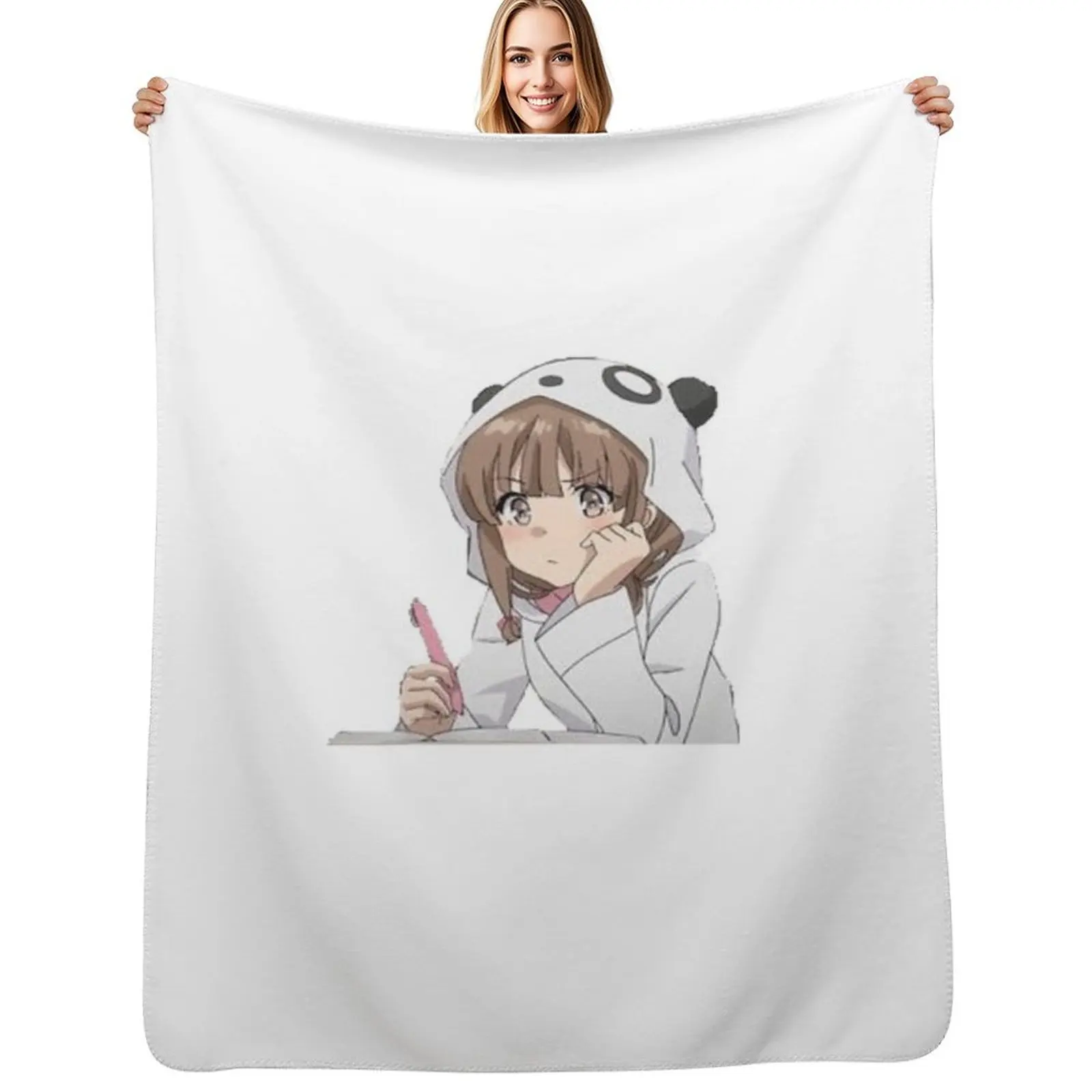 

Kaede Azusagawa Throw Blanket Large Fashion Sofas Plush Decorative Throw Blankets