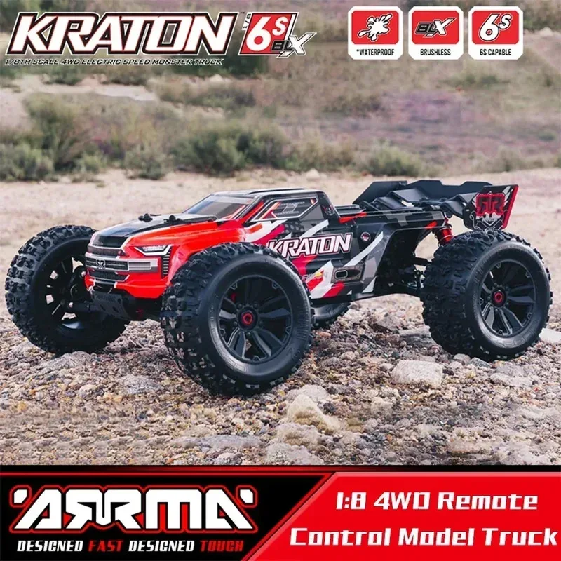 

ARRMA 1/8 KRATON 6S Высокоскоростной жестокий большой велосипед RTR 4WD RC Профессиональный электрический пульт дистанционного управления Внедорожная модель автомобиля Игрушки для взрослых