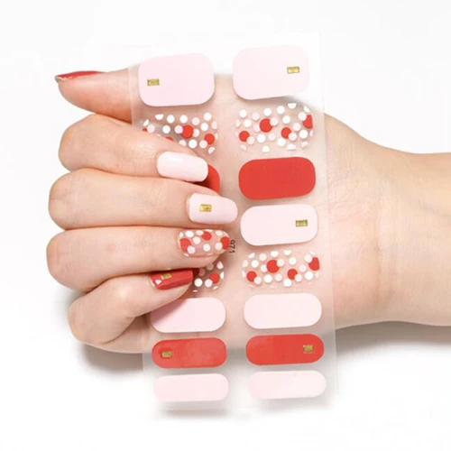 Imagen 2 del producto Pegatina de Uñas de cristal 5D, película de esmalte de Uñas de Gel sin luz UV, envolturas de cubierta completa, calcomanía adhesiva, decoraciones, prensa en Uñas Postizas