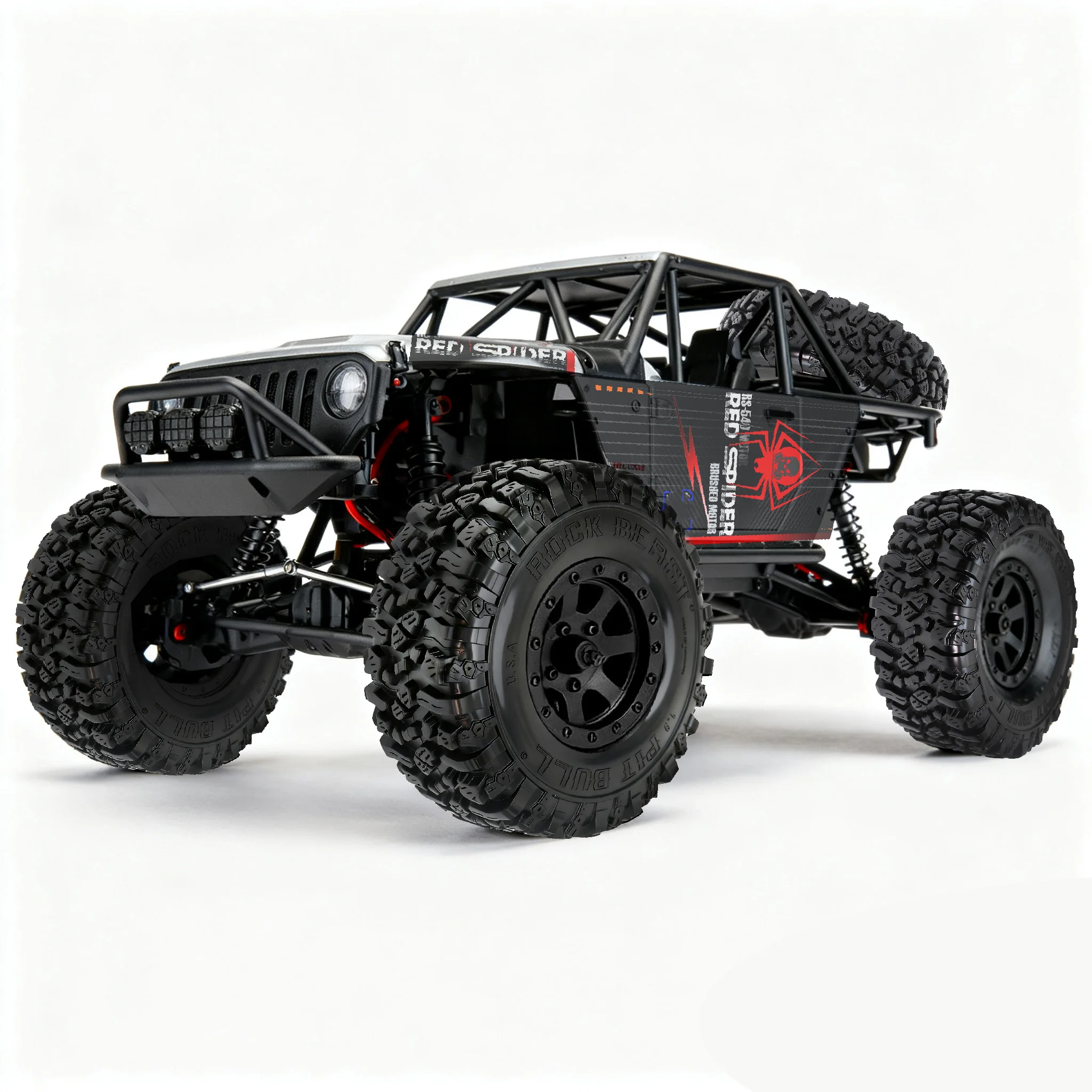 4 pezzi da 1.9 pollici pneumatici in gomma 1.9 pneumatici delle ruote 110x42mm per 1/10 Rc Car Crawler Trax Trx4 Trx6 Axial Scx10 Axi03007 90046