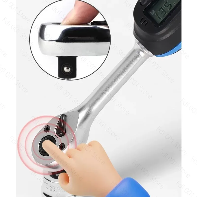 Professional-grade Interchangeable Digital Wrench, ±2% Error LCD Screen, Preset Torque Four-speed Switching