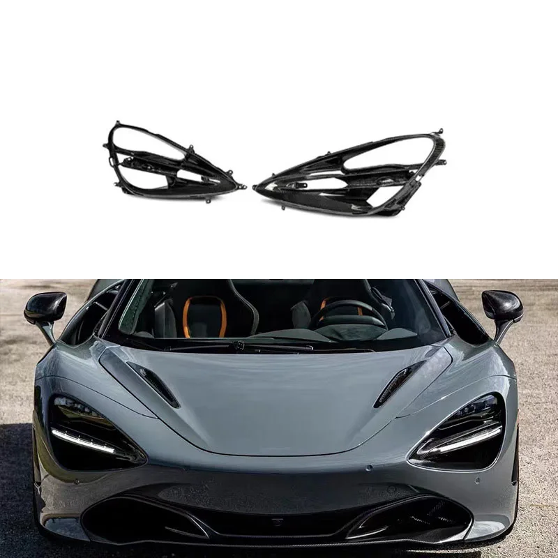 

Carbon fog light frame, lampshade exterior, car modification accessories for McLaren 720S headlight frame dry