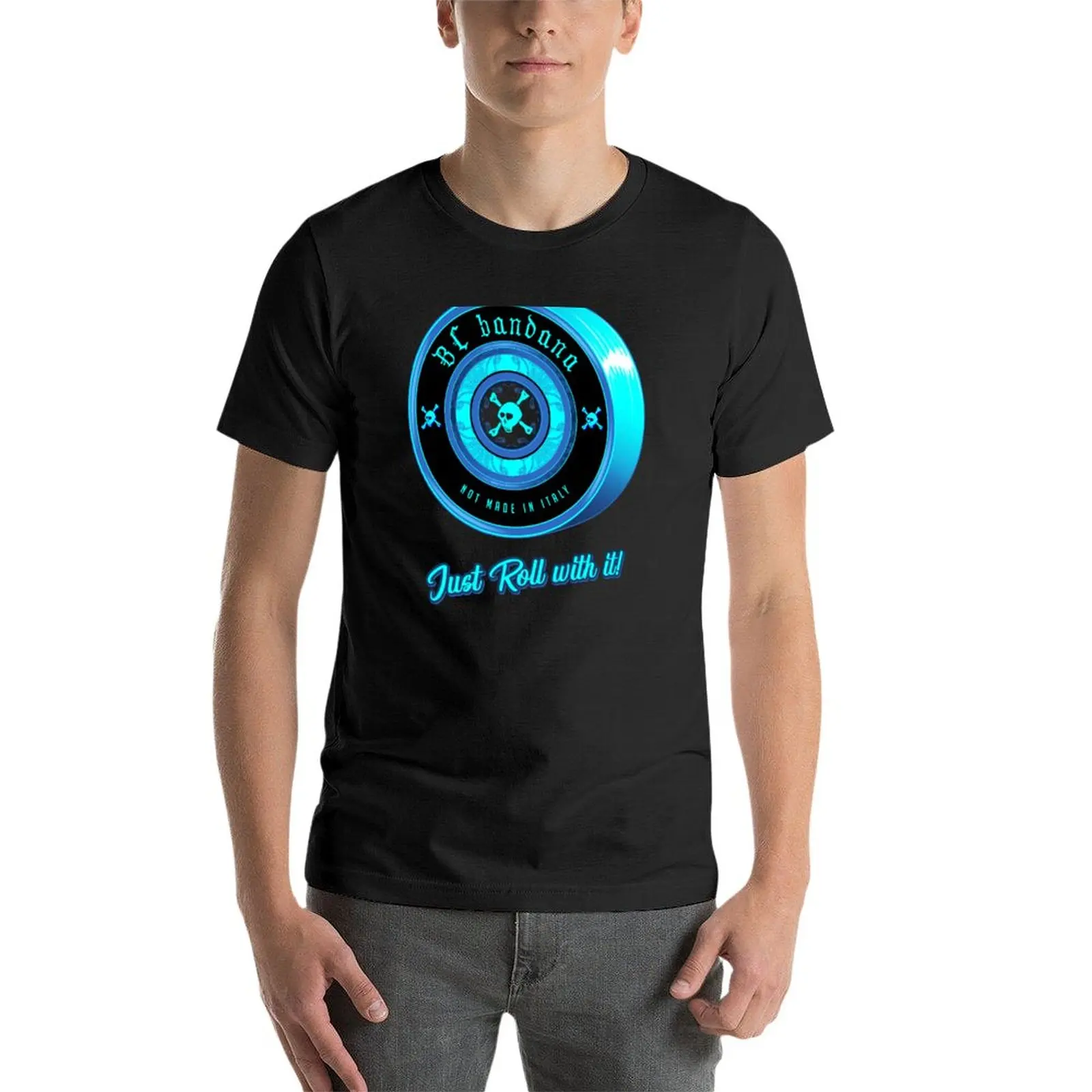 New Just Roll with it! T-Shirt t-shirts man summer tops graphic t shirts mens graphic t-shirts
