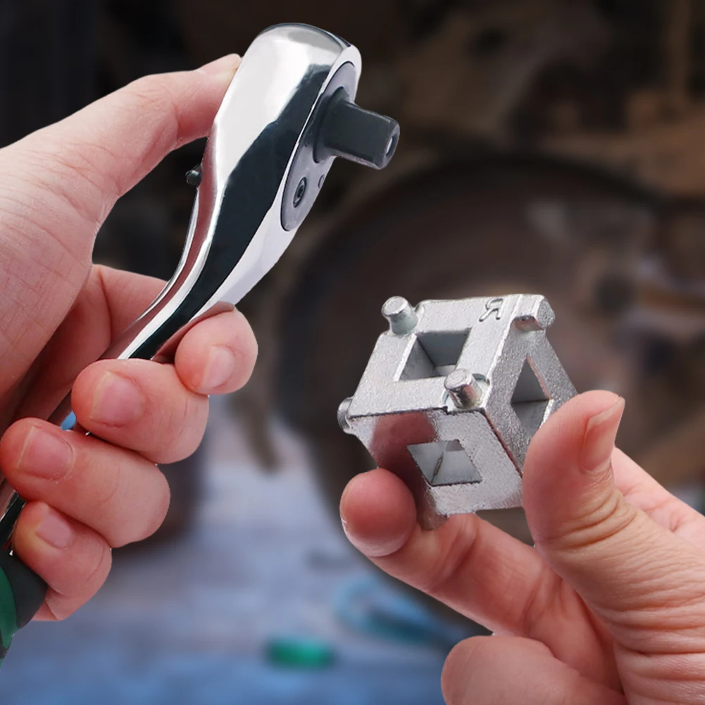 Pistons de frein à disque de voiture, matériel de freins à disque arrière, vannes de réglage de l'étrier, plaquettes de frein, outils de remplacement, outil d'entraînement carré de 3/8 pouces