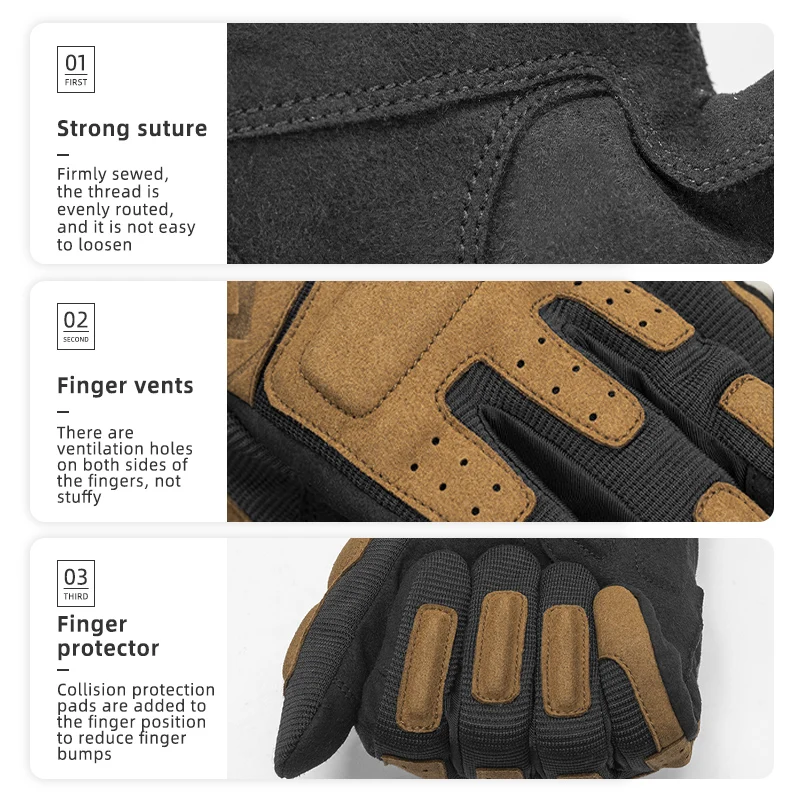 ROCKBROS Cycling Gloves Men Women Screen Touch Motorcycle Gloves Spring Autumn Shockproof Gloves MTB Full Finger Bike Gloves