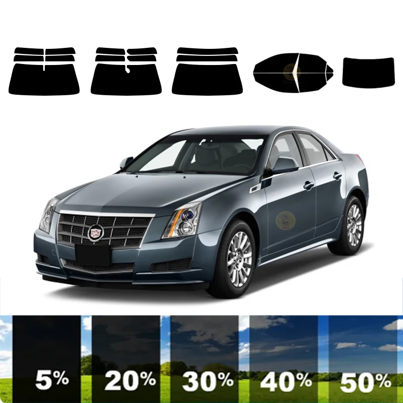 

precut Removable Window Tint Film For Car 100% UVR 5%-70%VLT Heat Insulation Carbon ﻿For CADILLAC CTS 4 DR SEDAN 2008-2013