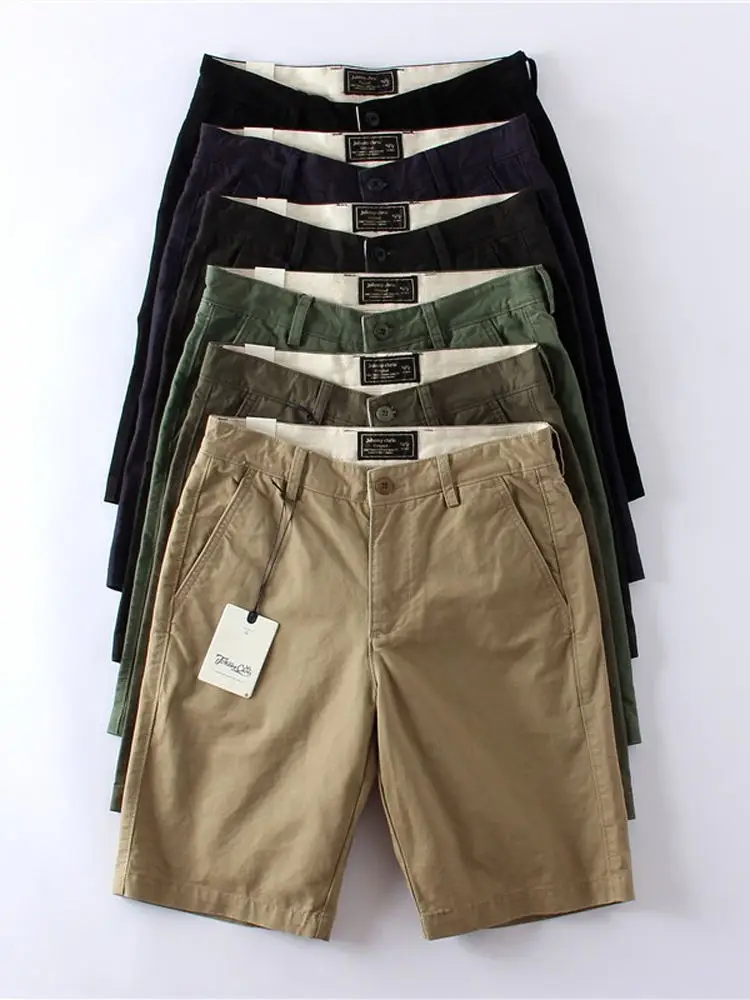 

American Sle Workwear ort Pants Men's Summer New Straight Leg Five-Quarter Pants Thiened Durable Casual Trousers