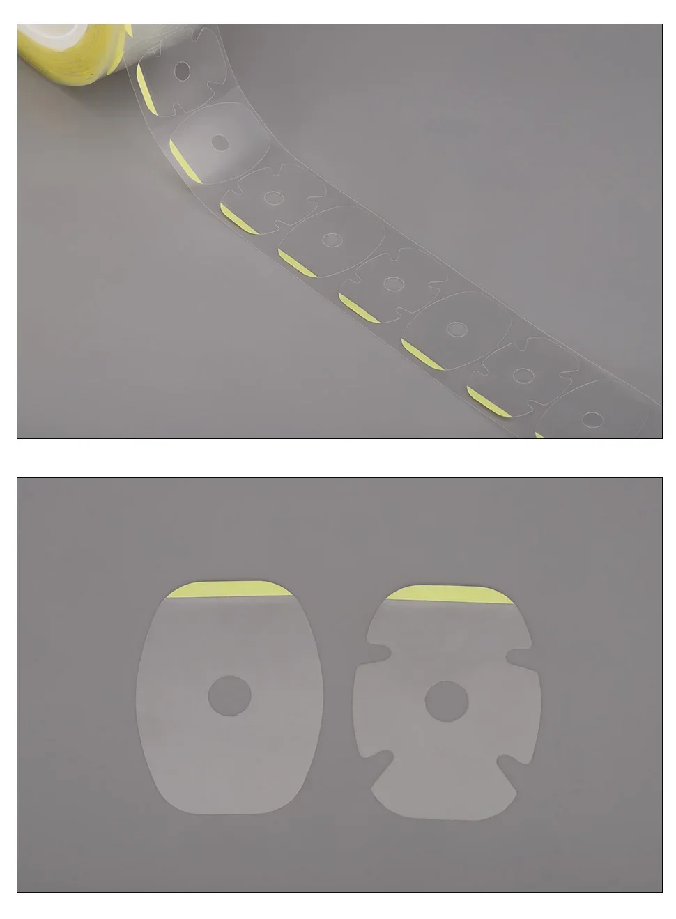 1000 Stück optische transparente AB doppelseitiger Linsenschutz Anti-Rutsch-Pad konvexer konkaver Aufkleber Edger Blocking Pad – Detail 5