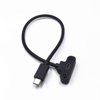 USB C Male to Female Extension Cable USB 3.1 Type C Extender Charging & Sync Cable with Panel Mount Screw Hole (USB 2.0 480Mbps)