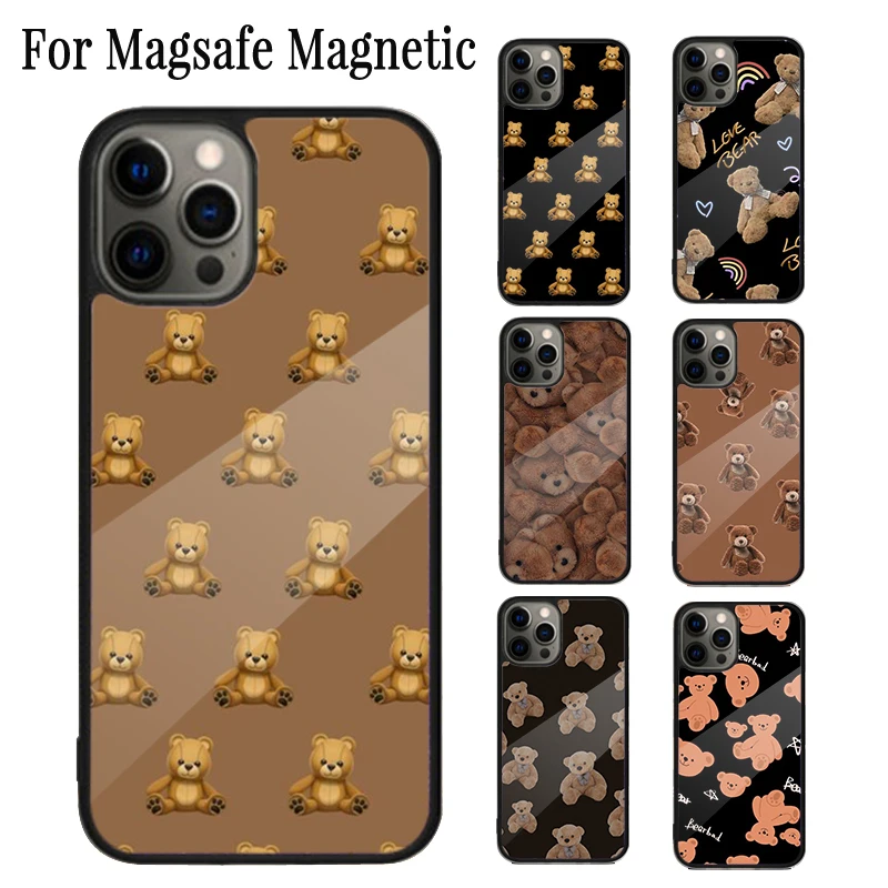

Магнитный чехол для iPhone 16 15 14 Plus 13 12 Mini 11 Pro Max Magsafe