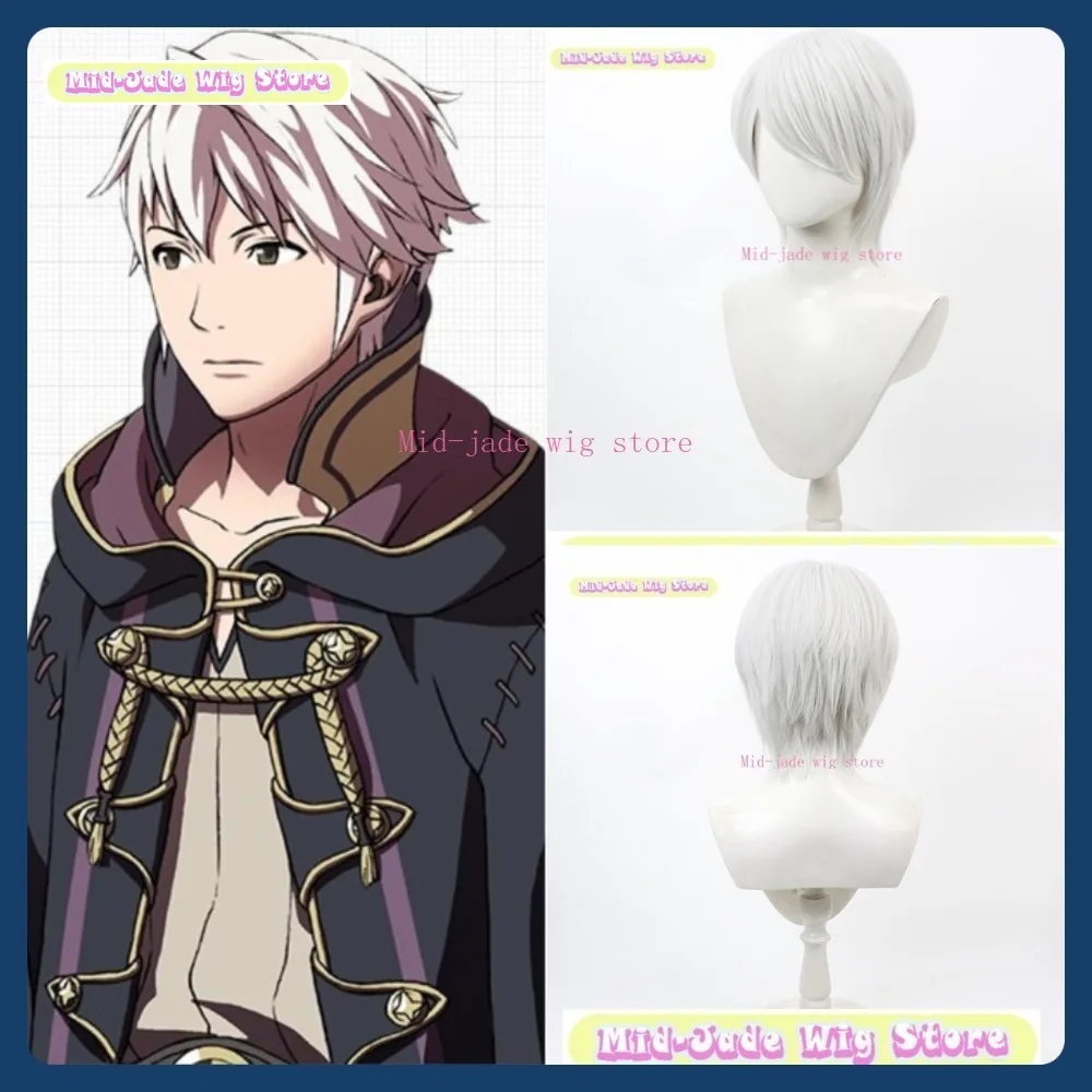 

Mid-jade Wig Store Fire Emblem Awakening Robin Cosplay Wig Anime Game Role Playing Synthetic Hair Halloween Party