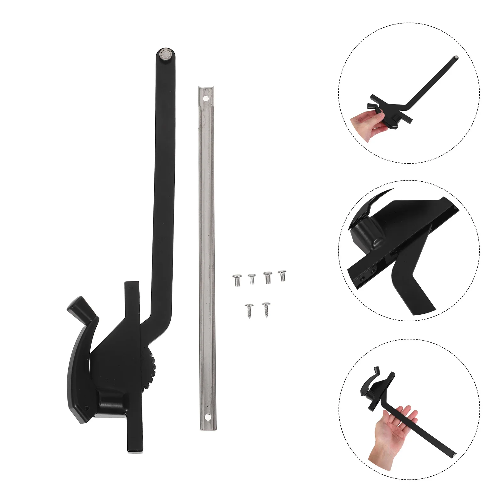

9 Inch Zinc Alloy Right Hand Casement Crank Handle Manual Window Opener for Vertical Sliding Windows Effortless Opening