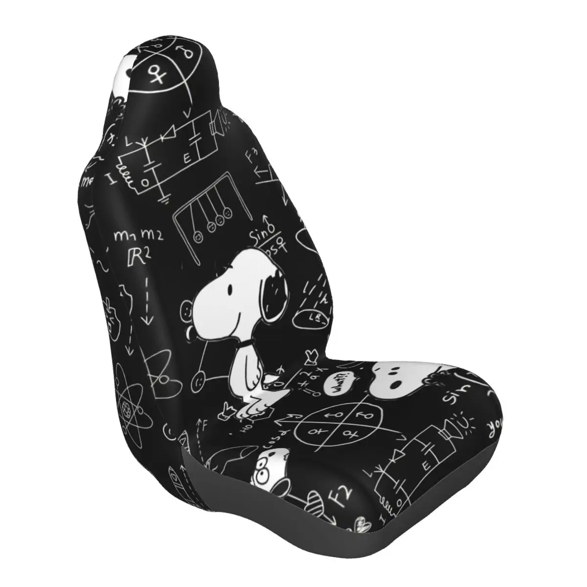 

Snoopys Cute Dogs Woodstock Automotive Seat Covers for Cars Trucks and SUVs Car Seat Covers Universal Fit for Front Seat Single