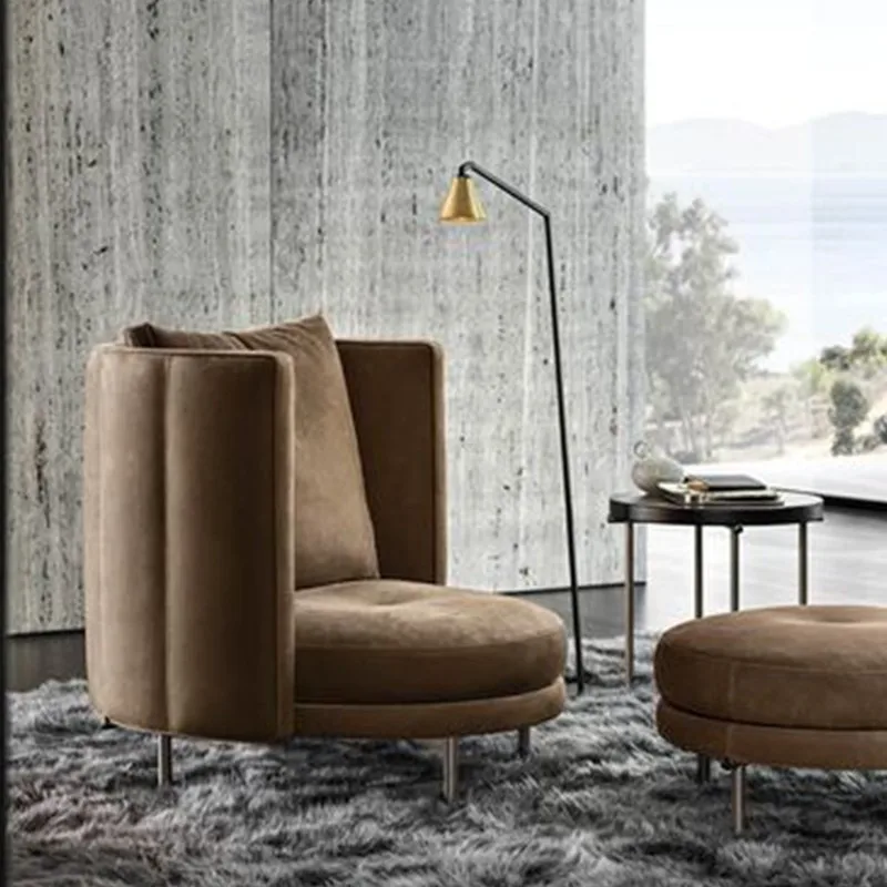 * Italian Fashionable Hot Sale Leisure Chair Living Room Chair Stylish Velvet Fabric Chair for Sale