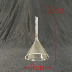 Glass Funnel 90mm Triangle Funnel Cone Chemical Instrument Glass Instrument Middle School Lab Supplies