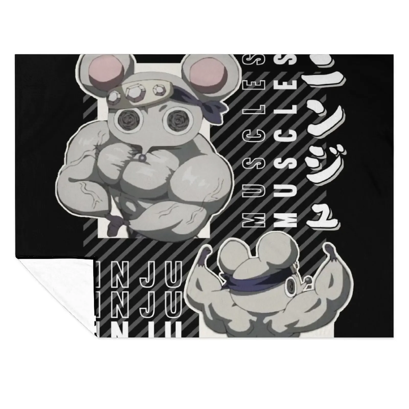 

Ninju Muscles Mice kimetsu no yaiba Throw Blanket Blankets For Sofas Travel Luxury Thicken Soft Big Blankets
