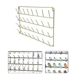 Metal Sewing Thread Rack Wall Hanger Gold Hanging Seperator Accessories Thread Holder for Hair Braiding Storage Cone Quilting