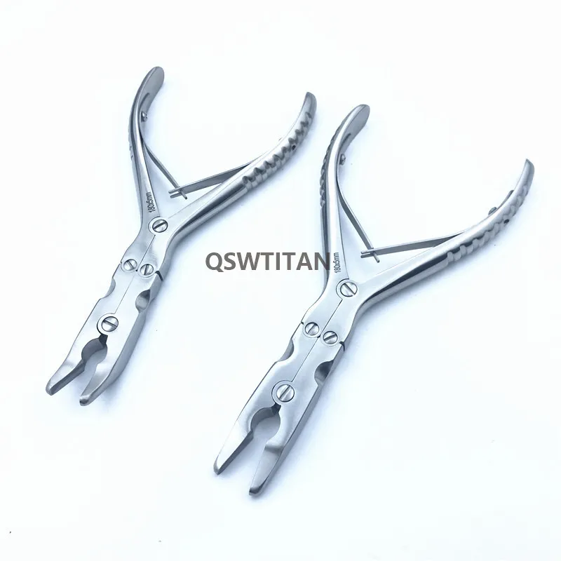 Imagem -05 - Double Action Bone Rongeurs Mandíbulas Curvas Retas 180 mm Long Orthopedia Instruments 1pc