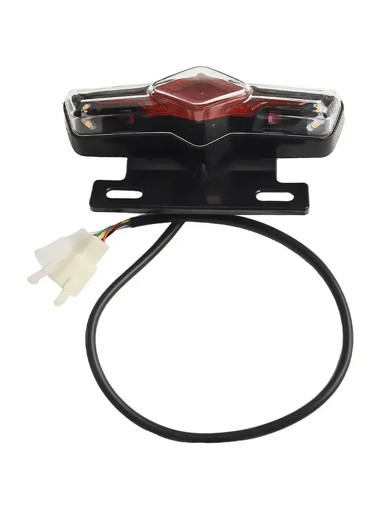 

Задний фонарь для велосипеда с указателем поворота, 120 г, 12 В/36 В-60 В, 145 (Д) * 45 (Ш) * 70 (В) мм, длина кабеля 45 см, ABS, уличная задняя стойка, лампа