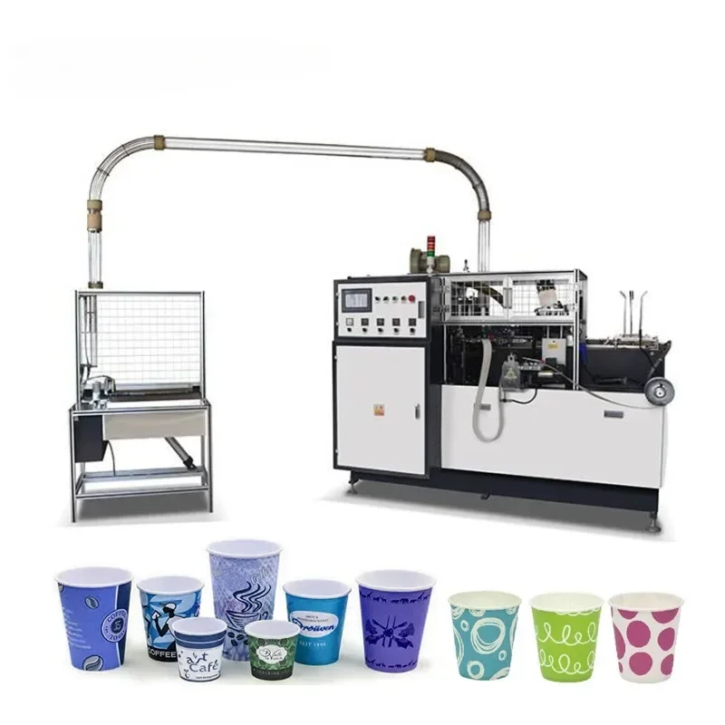 Disposable Hot Cold Drink Paper Cup Making Machine Fully Automatic Coffee Juice  Tea Paper Cup Making Machine Production Line