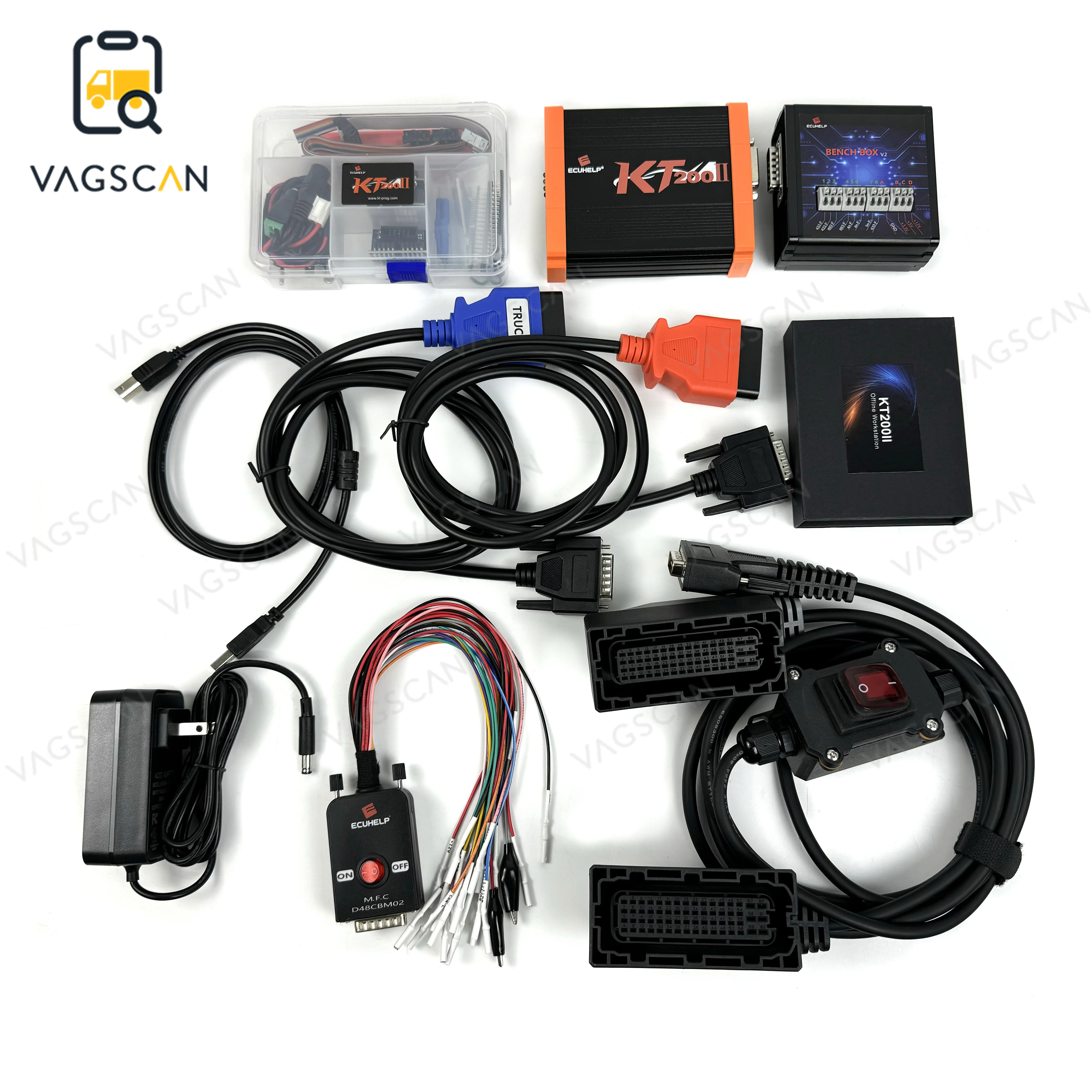 For V olvo OEM TRW EMS2. X Bench Cable+for KT200 KT200II Full Version ECU Programmer Supports EMS 2.2 EMS2.3 and EMS 2.4 FOXFLAS