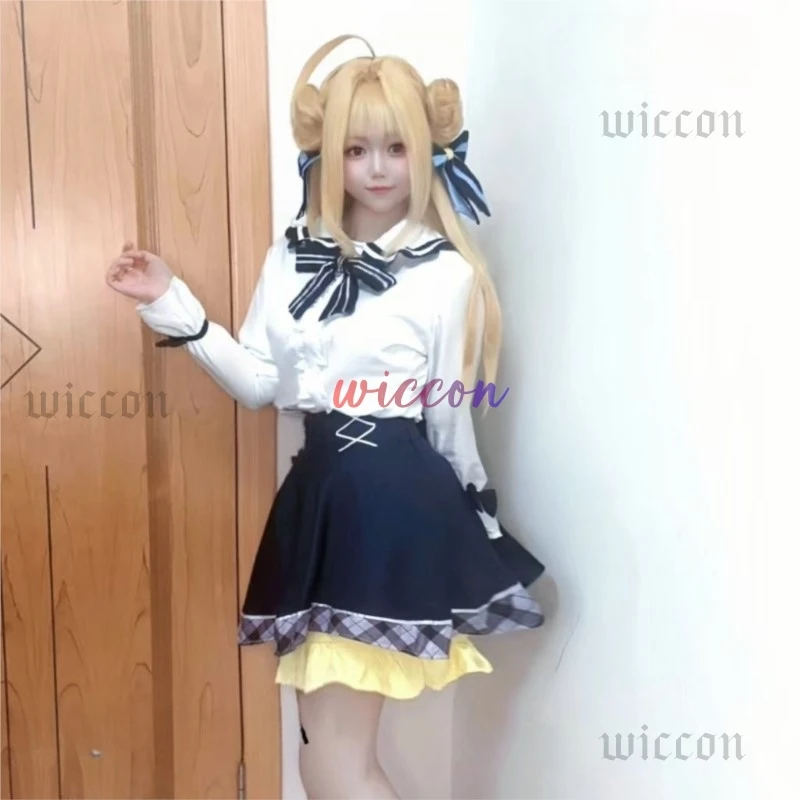 Game Hamidashi Creative Izumi Hiyori Cosplay Costume Adult Women Girls JK Skirt Suit Wig Halloween Uniform Outfit