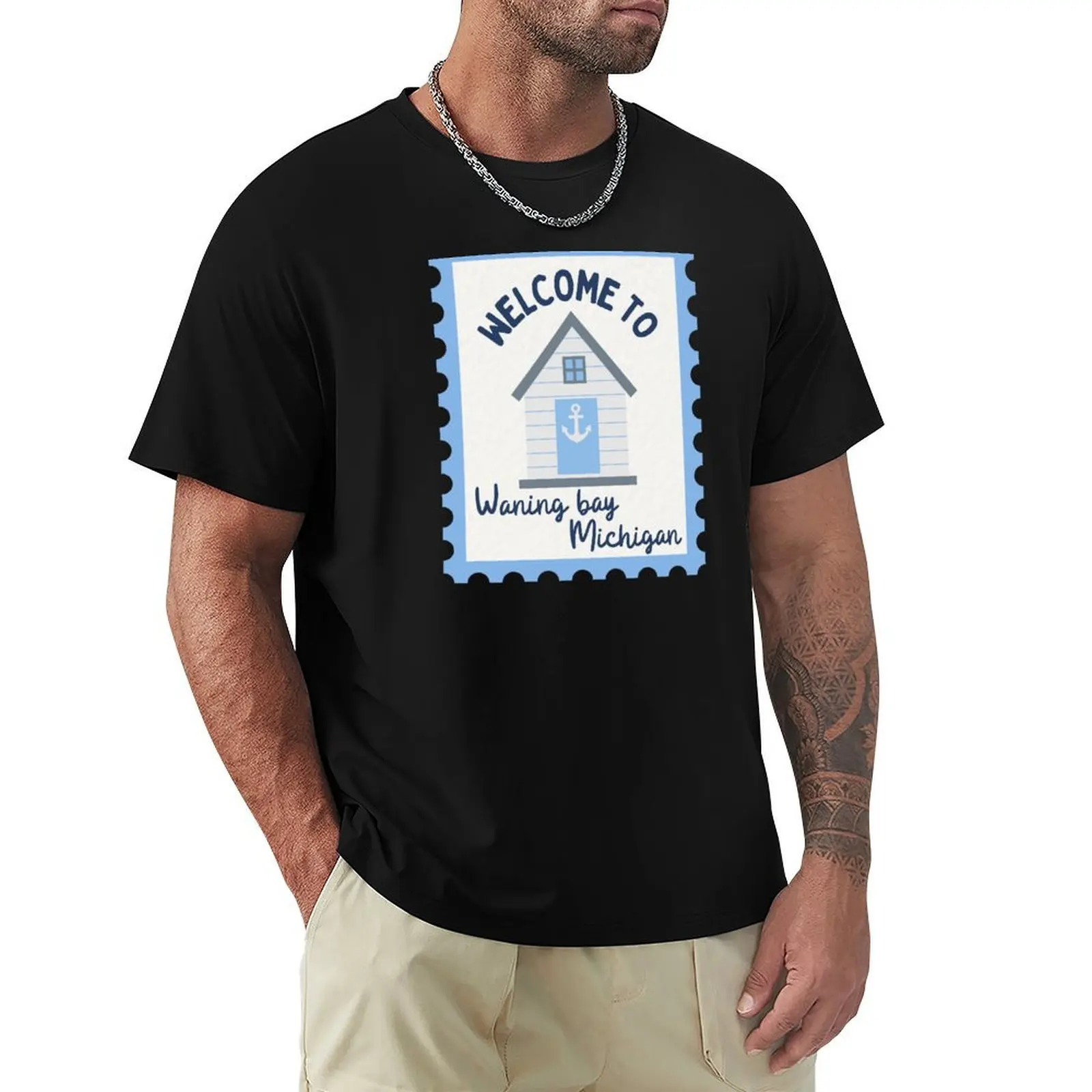 

Welcome to Waning Bay Funny Story Emily Henry T-Shirt Anti-Wrinkle Short Sleeve T-Shirt