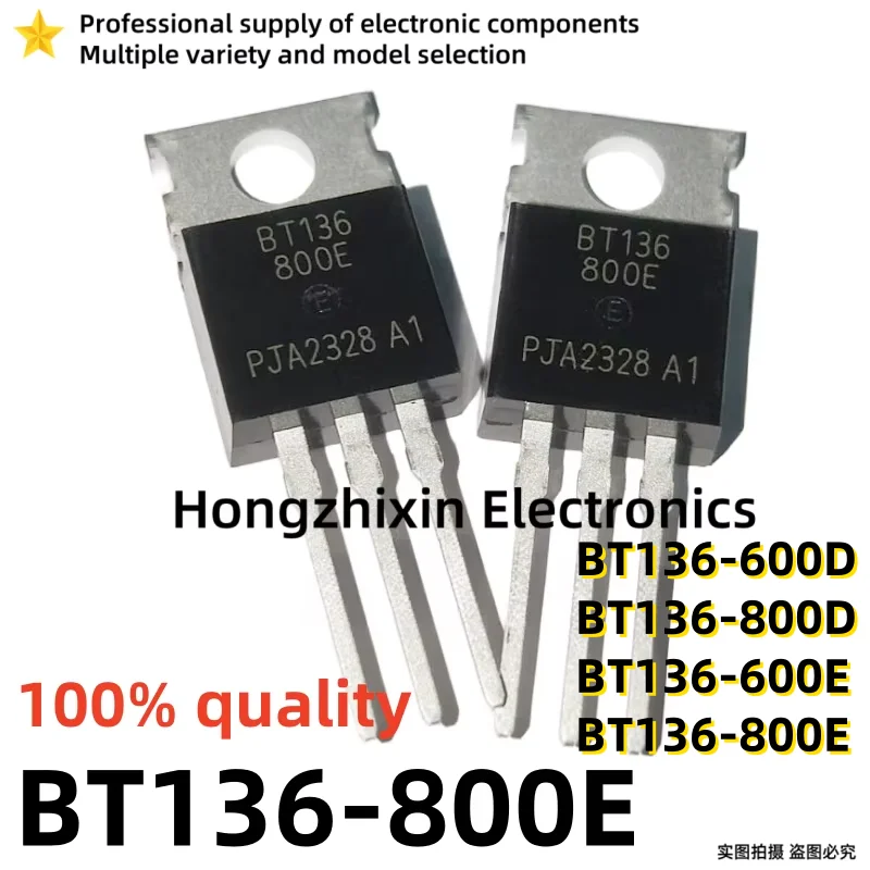10 adet 100% kalite BT136-600D BT136-600 BT136-800D BT136-800 BT136-600E BT136-800E-220 çift yönlü tristör