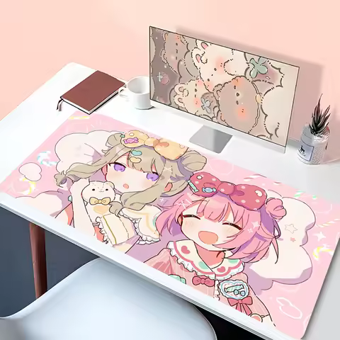 Mouse Pad Kawaii Pink Project Sekai Keyboard Pad Laptop Gaming Accessories PJSK Desk Mat PC Colorful Stage Anime Girl Mousepad