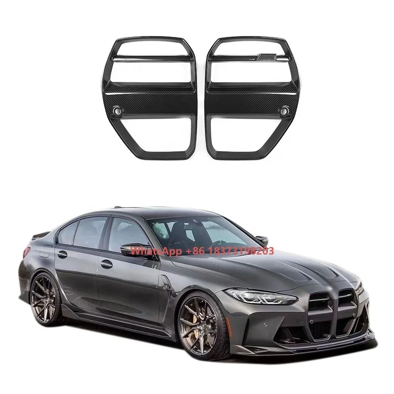 

Сухие автомобильные аксессуары из углеродного волокна M3 G80 M4 G82 G83, V-образная решетка, автомобильные бамперы, комплекты кузова, автозапчасти