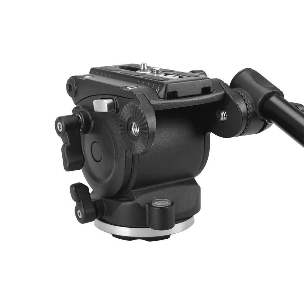 

E-IMAGE EI-02H Photography Mini Fluid Tripod Head for Monopod Auto Camera Tripod Ring Light