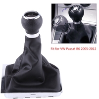 Car Gear Knob Gaiter For VW Passat B6 2005-2012 6 Speed Knob Stick Gaiter Boot Frame Kit Car Accessories