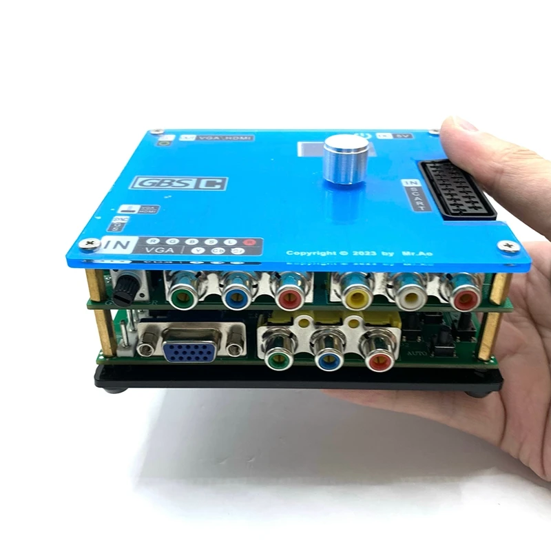 جهاز إرسال فيديو GBS ، GBSC RGBS VGA Scart ، إشارة Ypbpr إلى VGA HD Upscalers