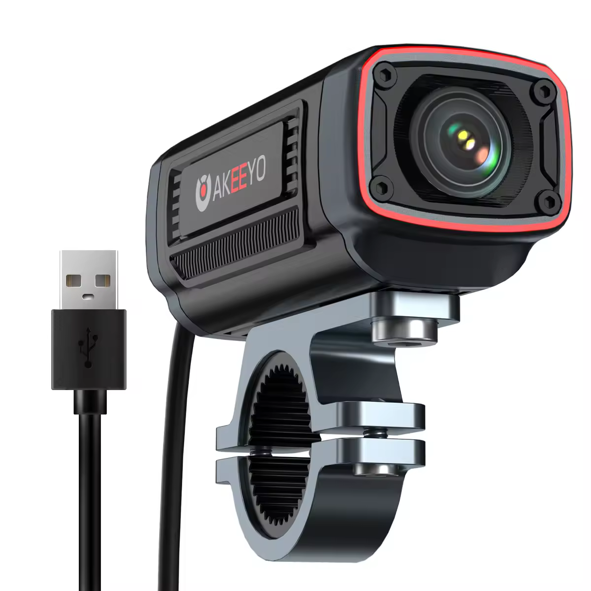 AKY-710S אופנוע מקף מצלמת 4k28fps, 2k 55fps, רחב זווית 142 °, ip66, 5mp, לולאה, הקלטת חירום, צג חניה, חכמה