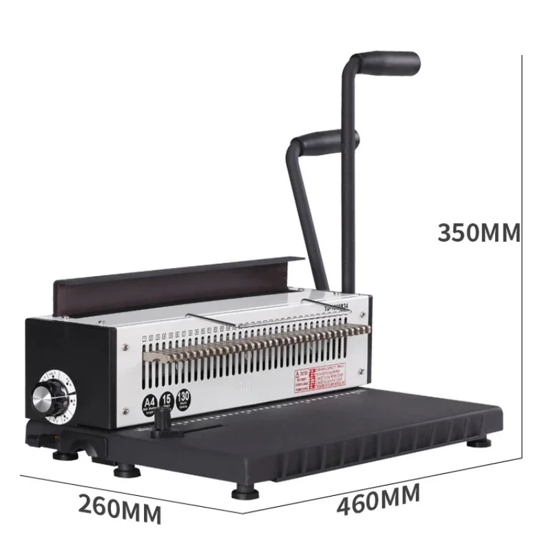 Factory Wire Binder TD-1500B34 A3A4 Coil Spiral A5A6 Small Calendar Double Wire Book Binding Machine