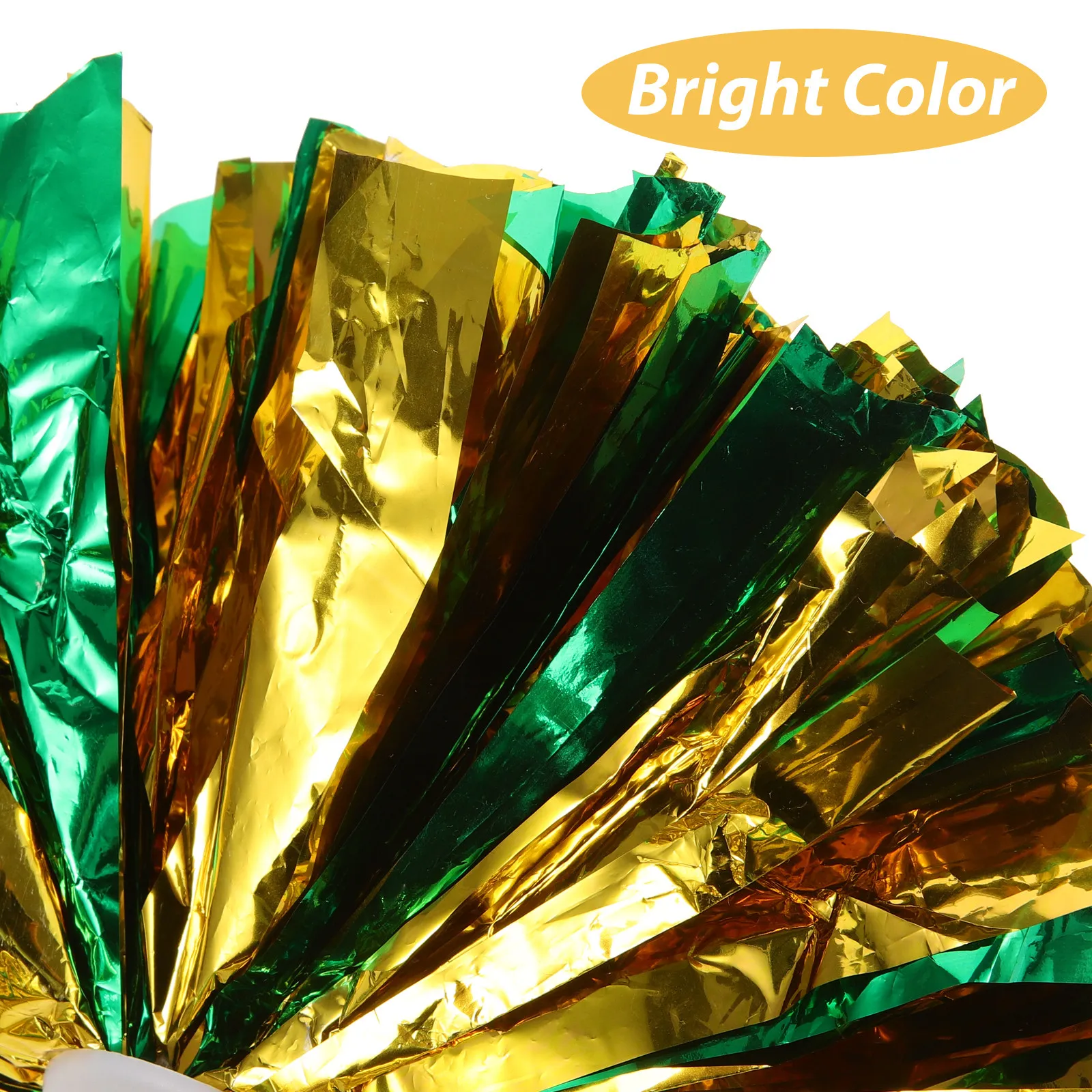 

2 шт. многоразовых помпонов для черлидинга, изящные помпоны для поддержки команды, с визуальной и тактильной стимуляцией, блестящие танцевальные помпоны