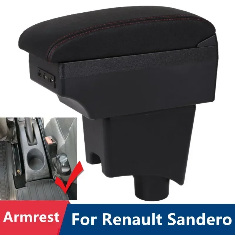 Reposabrazos para Renault Sandero Logan 2 Dacia, Reposabrazos para Nissan Almera G15, Caja de Almacenamiento para Lada LARGUS, Accesorio de Modificación para Auto