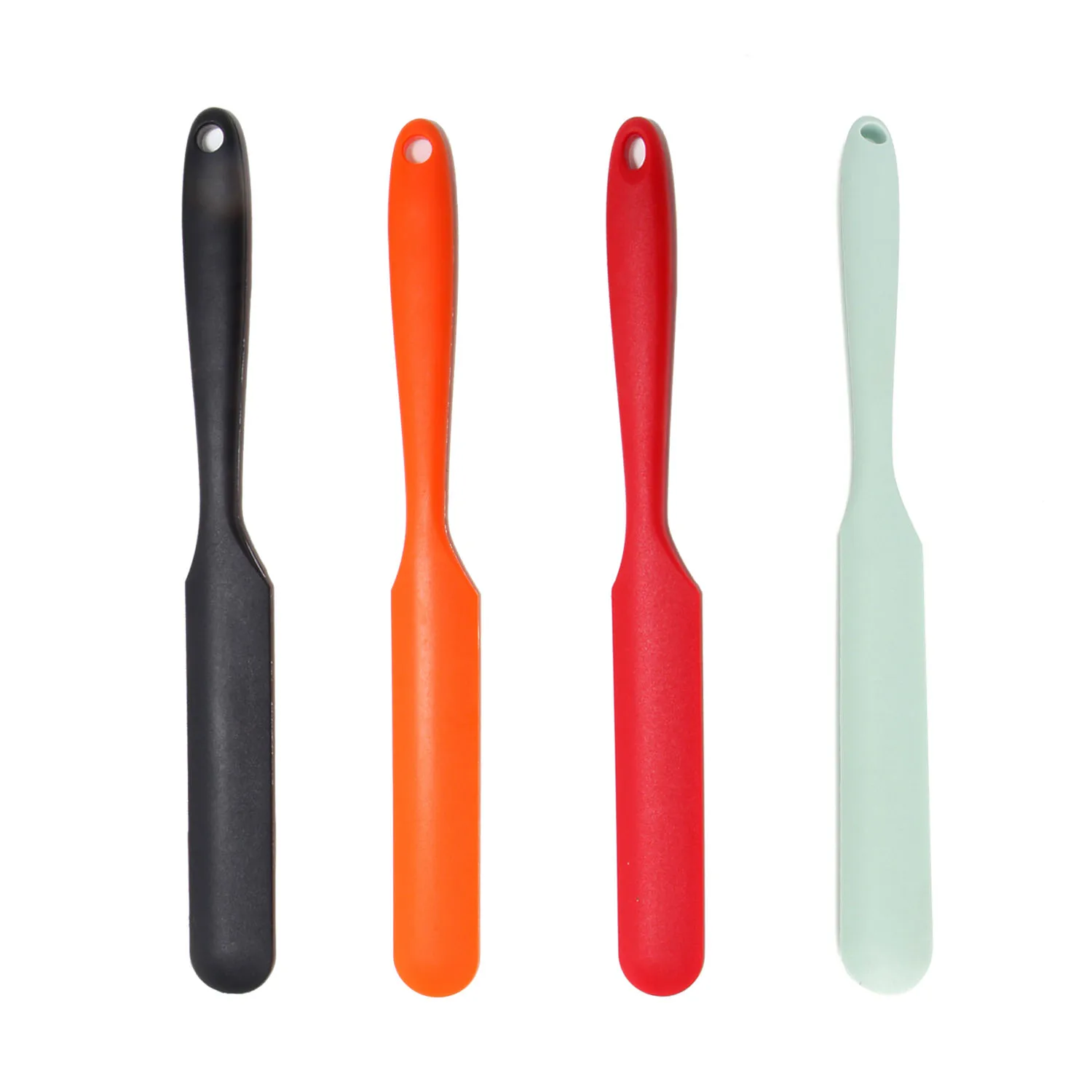Antihaft-Silikon-Cremespatel, Mini-Glas, Schaber, Löffel, hitzebeständige Spatel, flexible Küchenutensilien zum Backen, Kochen