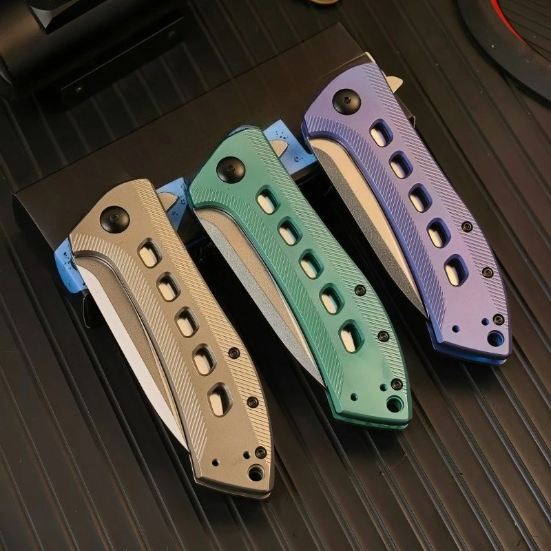 Outdoor Camping Knife - Couteau pliant en acier VG10 avec