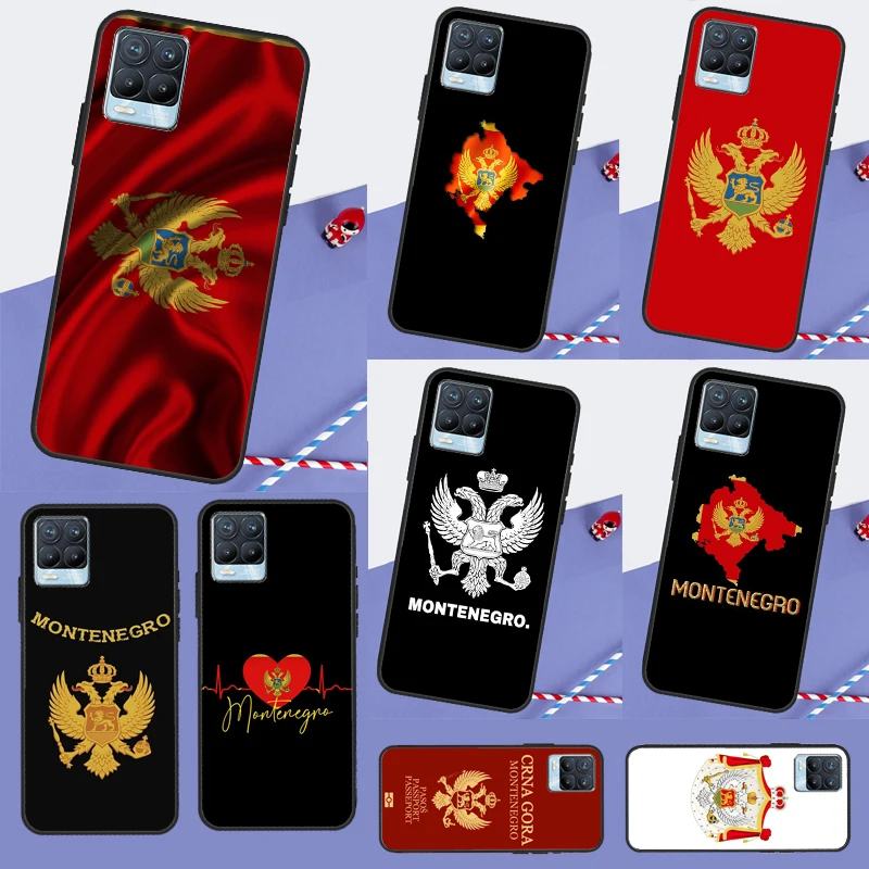 Montenegro Flag Case For Realme C55 C35 C33 C31 C30 C21Y C15 C11 8 9 10 11 Pro Plus Realme GT Neo 5 3 2T 3T