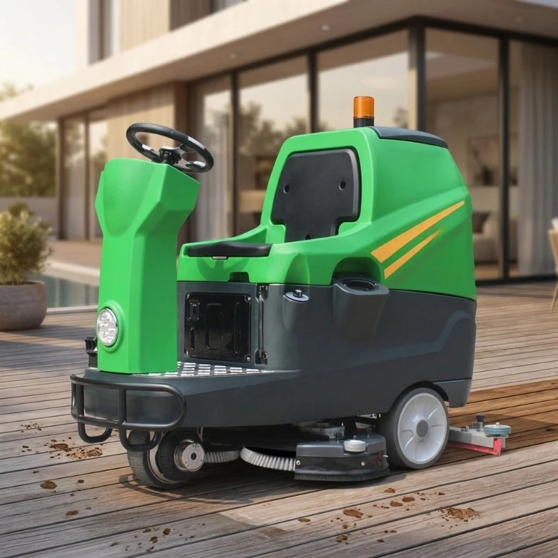 Diesel Auto Scrubber 36V Ride-On Industrial Road Sweeper Machine Condition Road Cleaning