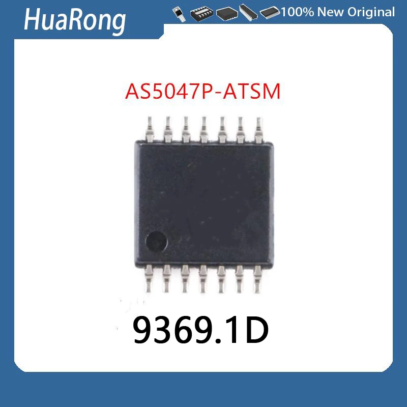 10Pcs/Lot    AS5047P-ATSM   AS5047P AS5047  9369.1D 9369  TSSOP-14