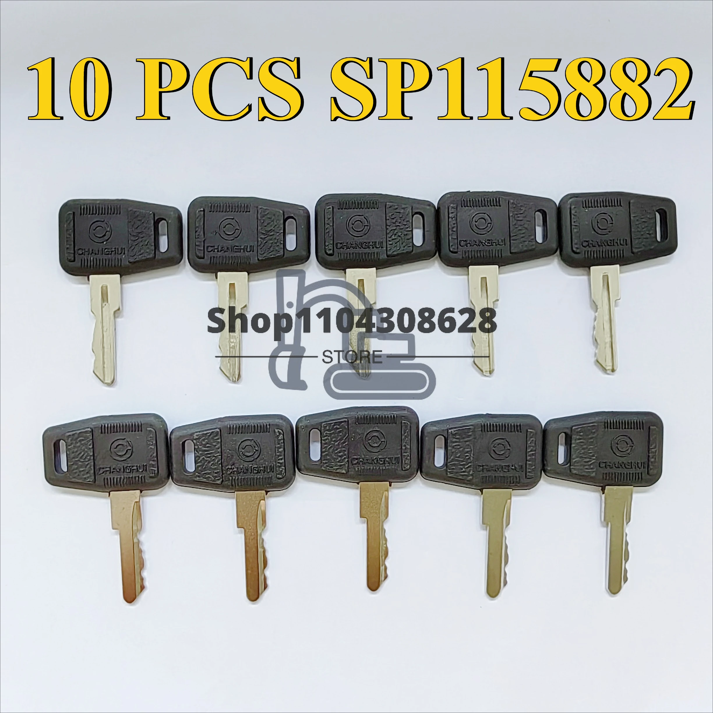 

10 шт. ключей SP115882 Shantui Liugong Loader 30E 40B 50C 50CN 855 856 электрический замок