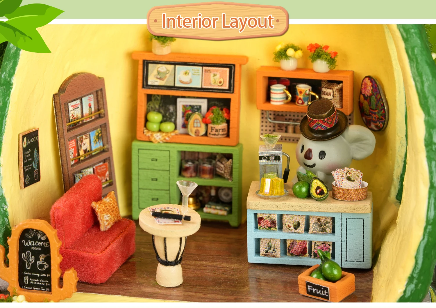 DIY Miniature Dollhouse Kit with LED Light Handmade 3D Puzzle Mini House Toys Home Decor Wooden Crafts For Xmas Birthday Gifts