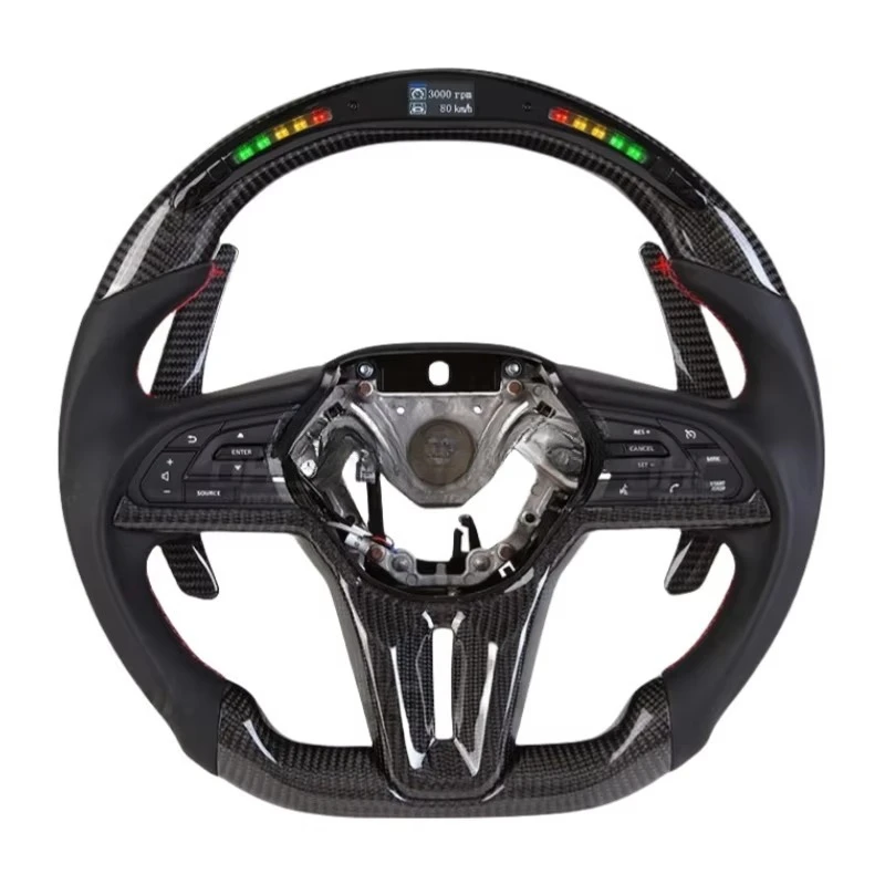 Customized Upgrade LED Carbon Fiber Steering Wheel For Nissan GTR R35 R 35