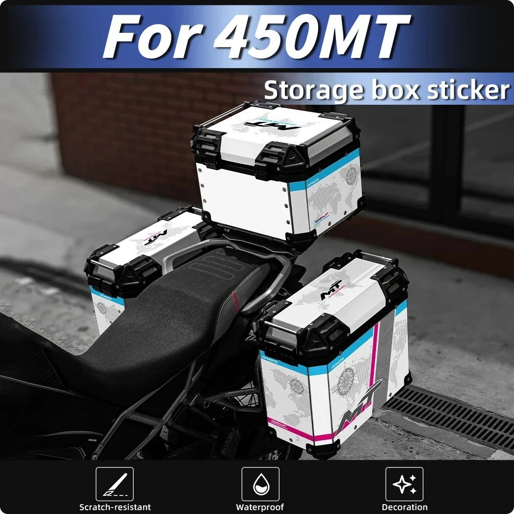 

Для 2024 CFMOTO 450MT мотоциклетная верхняя коробка, боковая коробка, наклейки, настраиваемые декоративные аксессуары для ремонта мотоциклов