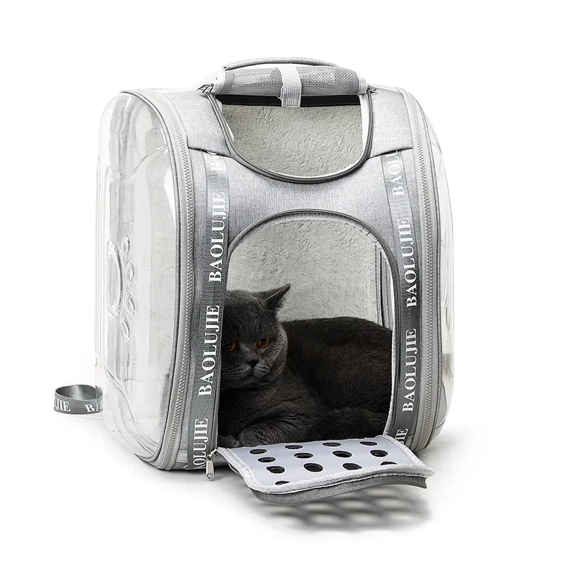 

Pet Shoulder Bag Cat Carrier Outdoor Travel Breathable Handbag Puppy & Kitten Transparent Portable Shoulder Strap Bag