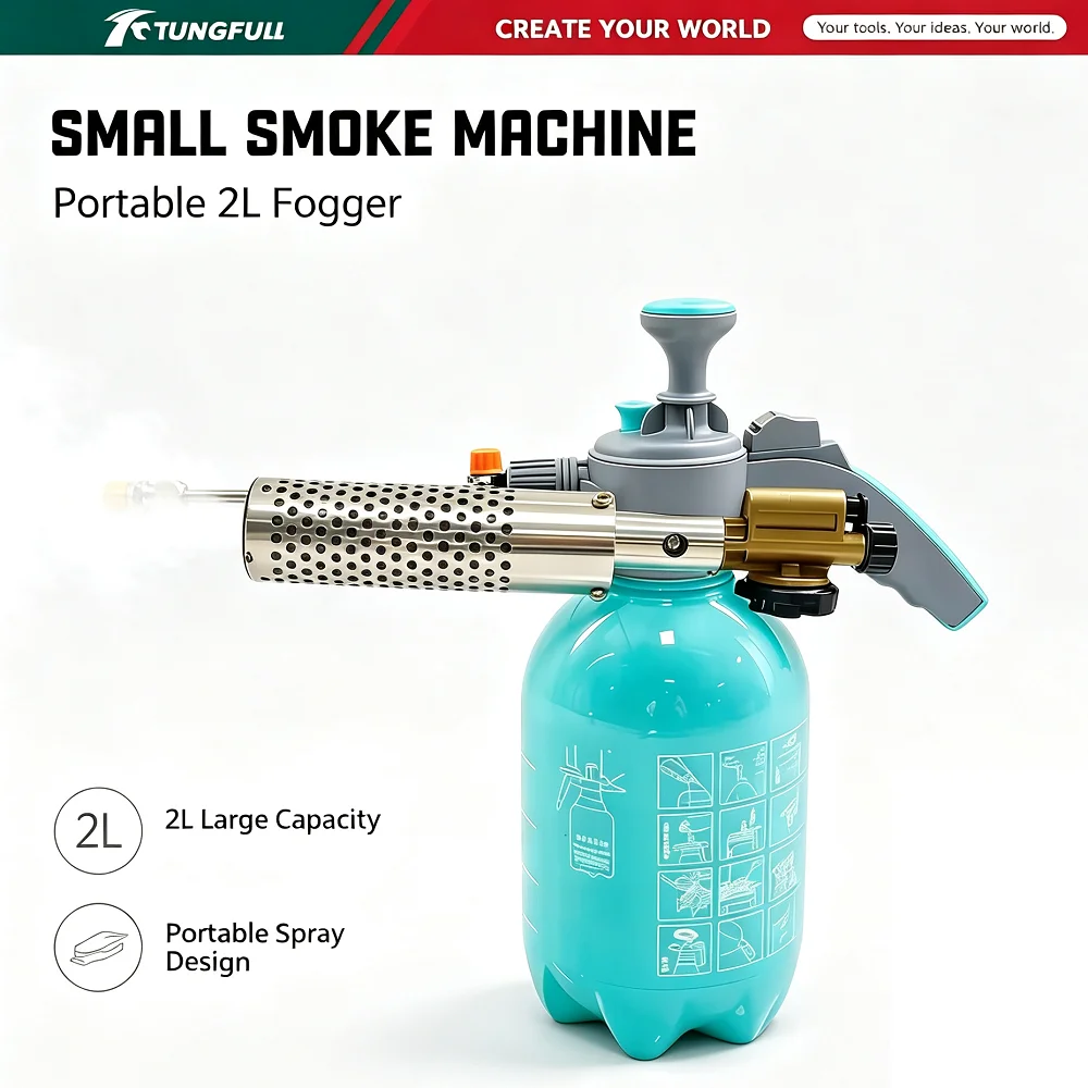 2L Handheld Thermal Fogger Portable Smoke Fogger Machine for Pest Control Mosquito Killing Disinfection Garden Sewer Care